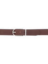 Women's 35MM Heavyweight Genuine Leather Belt, Dark Tan, hi-res image number 1